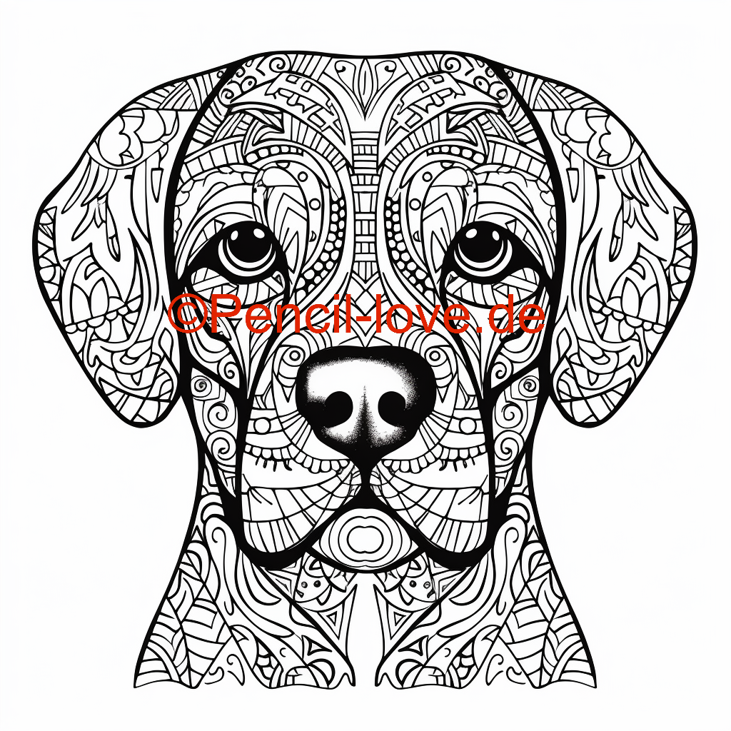 Pdf Ausmalseite Hund
