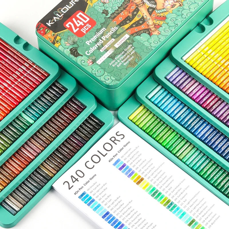 Buntstifte für Erwachsene und Kinder Kalour 240 Farben
