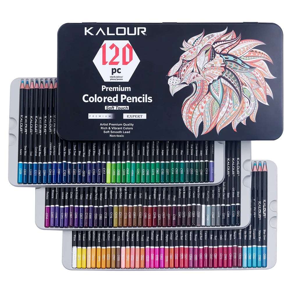 Kalour Buntstifte in 120 Farben Set