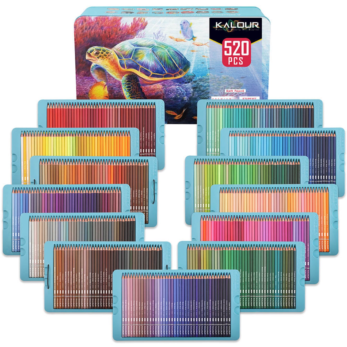 Kalour 520 Farben Buntstifte Für Erwachsene und Kinder Set – Pencil-Love