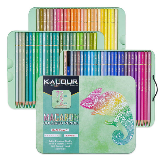 Kalour Pastell-Buntstifte Set 72 Farben