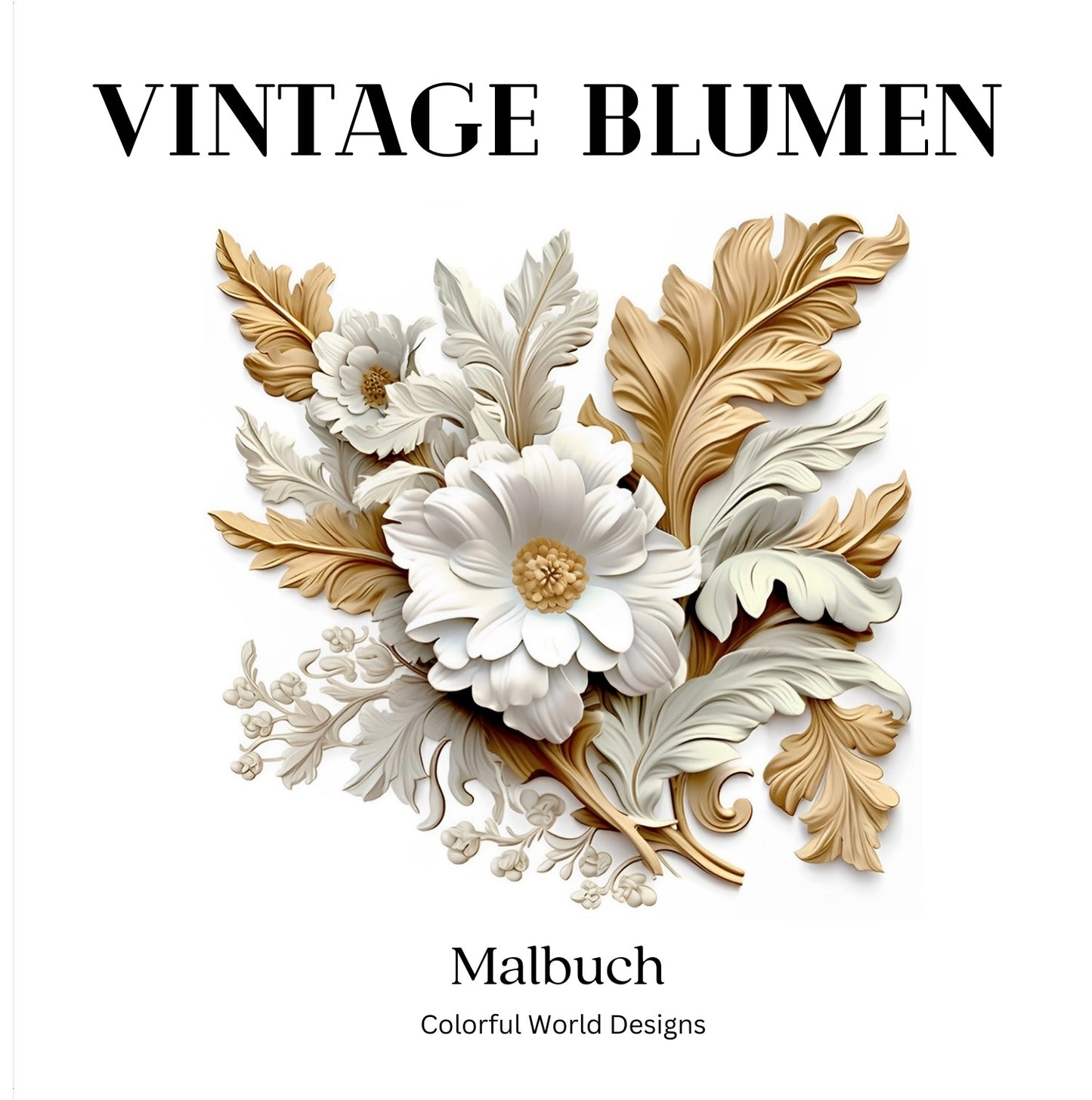 Pdf Malbuch Download Vintage Blumen