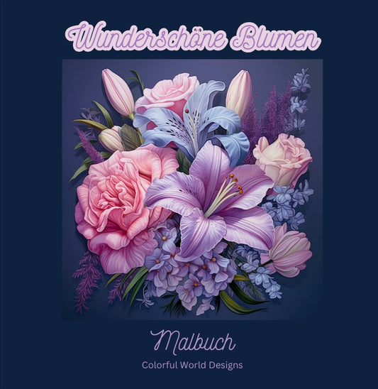 Pdf Malbuch Download Wunderschöne Blumen