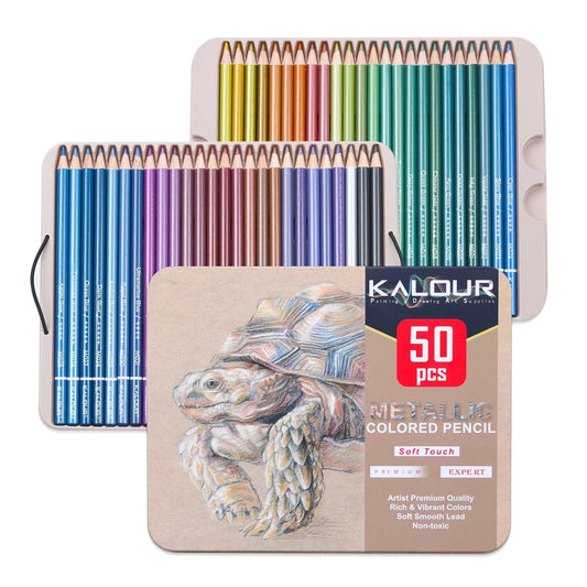 Kalour 50 Metallic Buntstifte Set