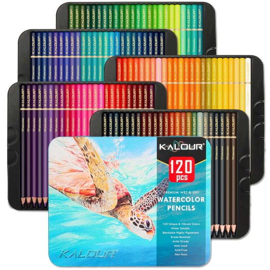 Kalour Aquarellstifte Set 120 Farben