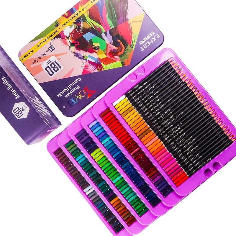 Yover 180 Farben Buntstifte Set